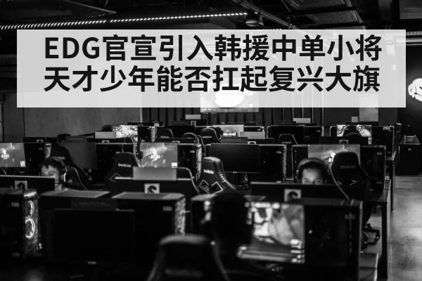 EDG官宣引入韩援中单小将 天才少年能否扛起复兴大旗